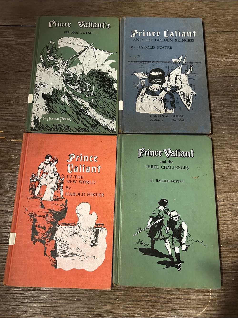Vintage Prince Valiant books Harold Foster 1950’s 4 books included hardcover
